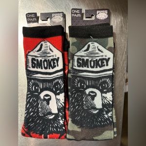 COPY - bundle of 2 Smokey Bear bandana socks